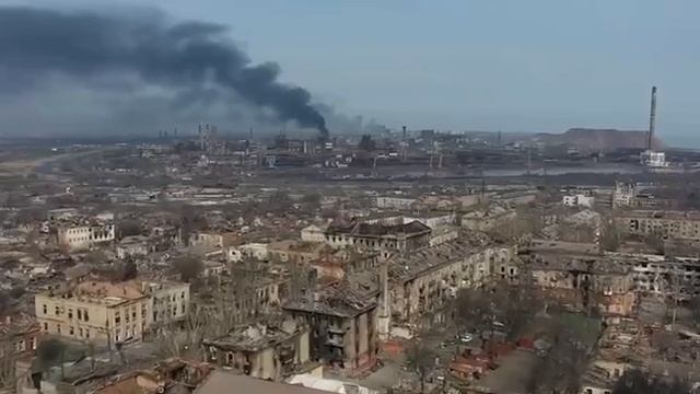 #Z полёт над заводом азовсталь. смотреть онлайн