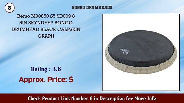 Top 10 Bongo Drumheads to buy in USA 2021 | Price & Review смотреть онлайн