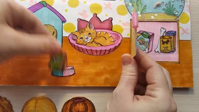 Игра "Детский сад" с бумажными куклами в альбоме смотреть онлайн