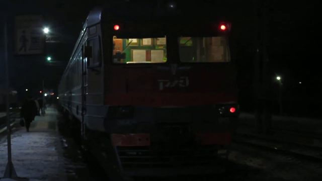 Отправление электропоезда ЭД4 - 010. Калуга 2