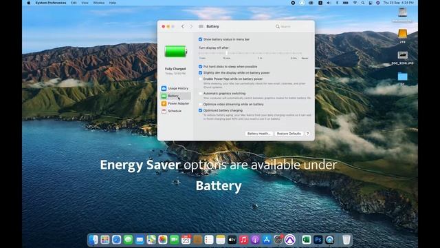 Where is Energy Saver on New Mac OS Big Sur | Energy Saver replaced by Battery on Latest Apple Mac смотреть онлайн