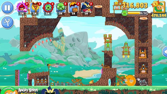 Angry Birds Friends Tournament 1256 Level 5 No Power UP смотреть онлайн