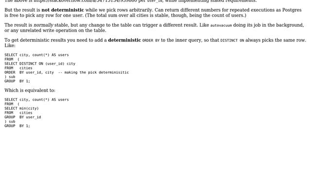 Databases: GROUP BY, but use only one row per user (2 Solutions!!) смотреть онлайн