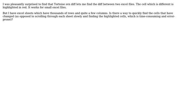Tortoise svn diff for excel files смотреть онлайн