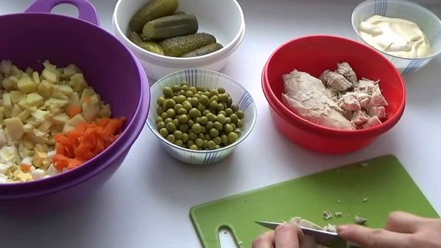 Салат ОЛИВЬЕ без колбасы смотреть онлайн