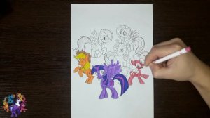 Раскраска Май литл пони / Coloring My Little Pony / Как раскрасить Май литл пони