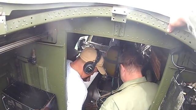Getting into the Ball Turret in the B-17 "909" while in flight at Bomber Camp 2015. смотреть онлайн