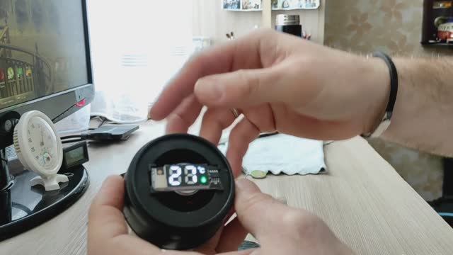 Замена батарейки в термосе с термодатчиком смотреть онлайн