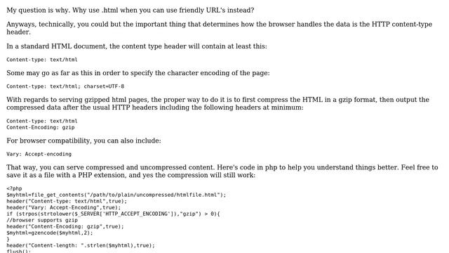 Webmasters: Is it okay for url to end .html even if stored gzipped? смотреть онлайн
