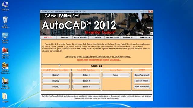 AutoCAD 2012 Inventor Fusion Görsel Eğitim Seti | Özakademi Teknik ve Mesleki Eğitim Kurumları смотреть онлайн