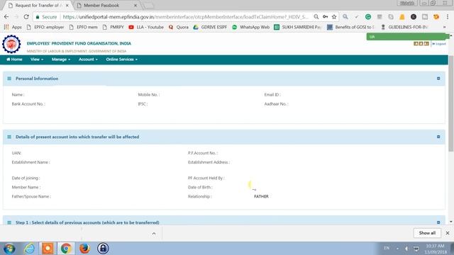 ?How to Transfer Old PF amount to another PF account Online in 3 minutes смотреть онлайн