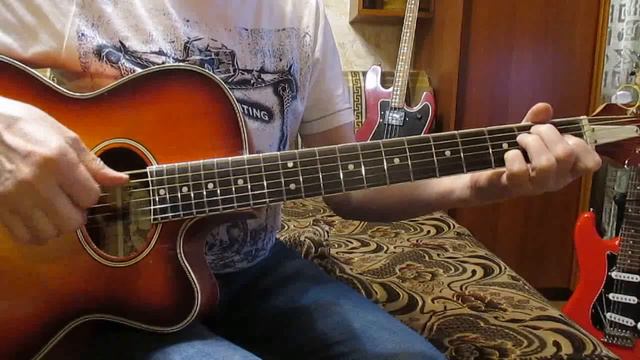 Городок -Ю.Варум (как играть на гитаре аккорды) смотреть онлайн