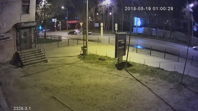 Видеокамера IP IVM-2328-3.1. 2MP(1080P), IMX323, HI3516CV300, 3.1мм. Улица, ночь. смотреть онлайн