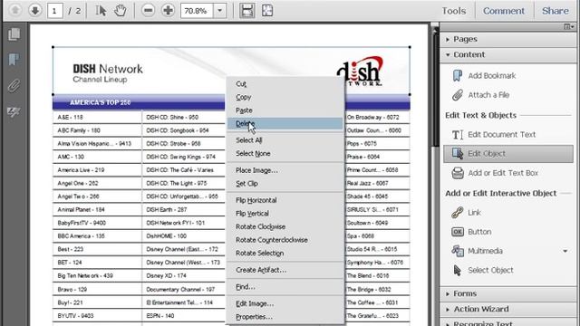 Acrobat X Professional - Delete Objects from Document смотреть онлайн