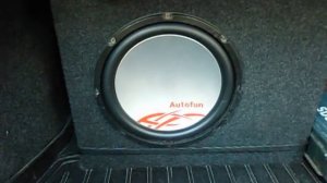 Звучание сабвуфера Autofun AS 12/ Subwoofer performance Autofun AS 12