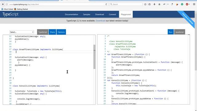 14.Typescript tutorial: Interface example In Finnish смотреть онлайн