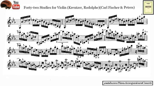 Kreutzer - Violín Caprice, No. 31 | Piano Accompanist For Beginner