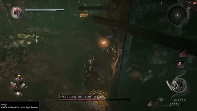 Nioh. Босс Большая Многоножка. смотреть онлайн