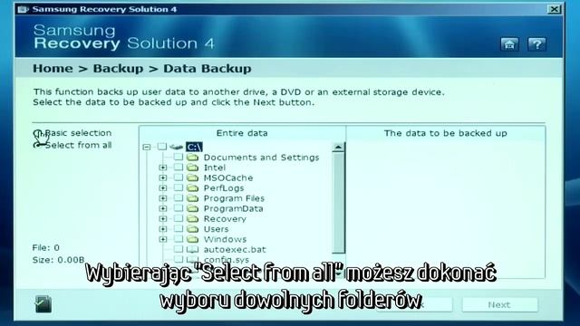 Samsung Recovery Solution 4 - Tworzenie kopii zapasowej danych смотреть онлайн