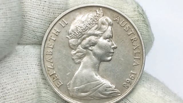 20 центов 1968 года.Австралия. Елизавета 2. смотреть онлайн