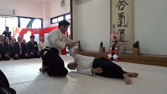 9 Мицутеру Уэсиба (додзё-тё). Новогодняя демонстрация айкидо (2024)