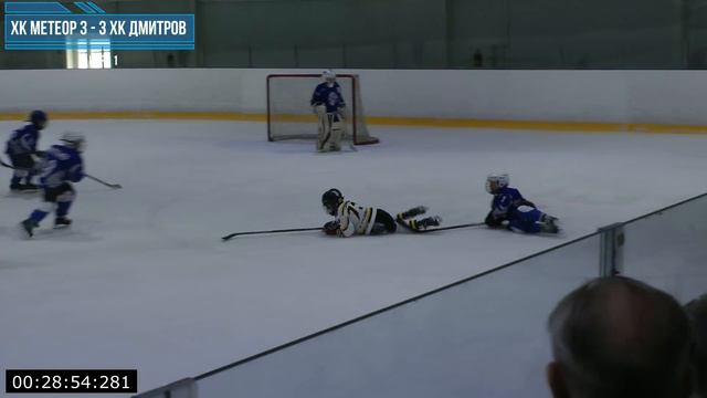 Товарищеская игра 31.03.2019 г. ХК Дмитров 2011 vs ХК Метеор 2011 Игра 1 смотреть онлайн