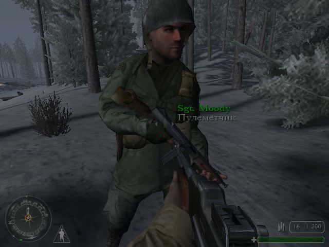 Прохождение Call of Duty United Offensive Сражение за Выступ - Бастонь - германия #1