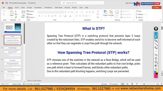 Spanning Tree Protocol- Cisco CCNA Online training #networkershome #ciscotraining смотреть онлайн