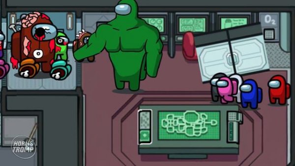 Impostor Zombies vs Giant Crewmates - Among Us Animation