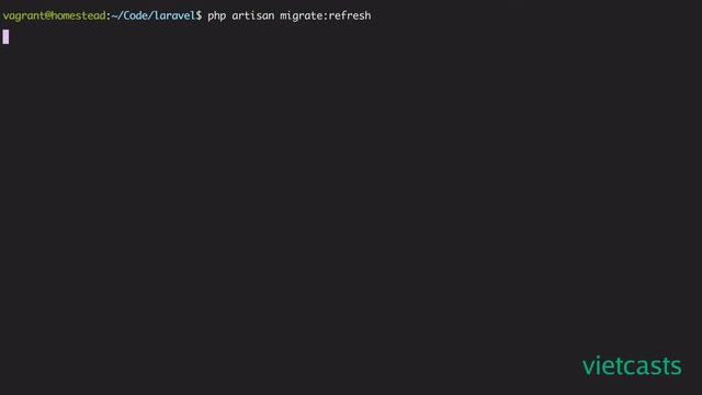 Có gì mới Laravel 5.5 - Ep. 06 - Migrate Fresh смотреть онлайн