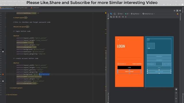 Modern Login and Signup Screen in Android Studio with google material design [2021] смотреть онлайн