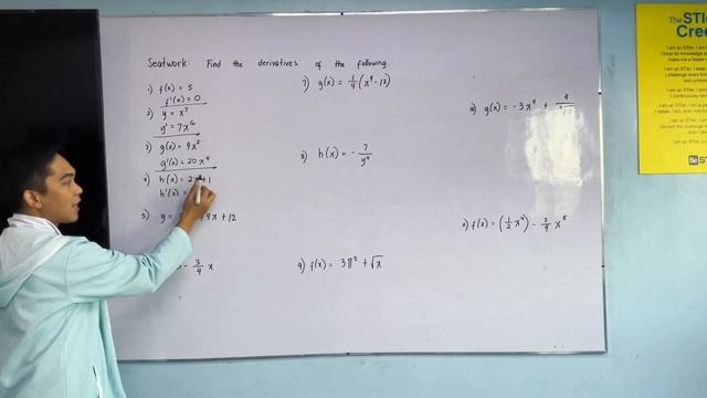 Derivatives OF a CONSTANT FUNCTIONS, POWER FUNCTIONS AND SUM OR DIFFERENCE смотреть онлайн