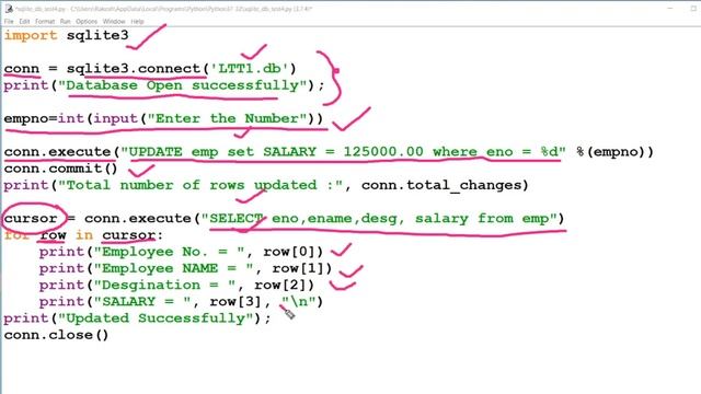 Python and SQLite Tutorial: Update Records to SQLite Table using Python смотреть онлайн