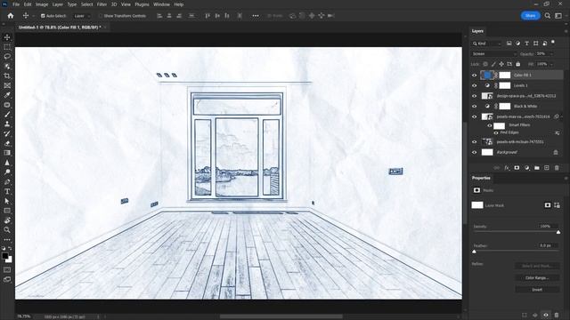 PHOTO TO SKETCH EFFECT! Convert Architectural Photos to Draft / Sketch Drawing смотреть онлайн