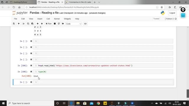 Pandas Tutorial - 4 | Reading html File | 2020 смотреть онлайн