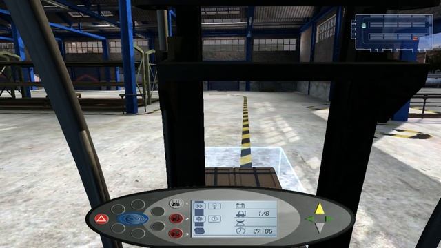 Работа на погрузчике|Forklift Truck Simulator 2009|Симулятор погрузчика 2009| Складская работа смотреть онлайн