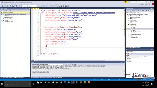 Xamarin Android Tutorial - Countdown View смотреть онлайн