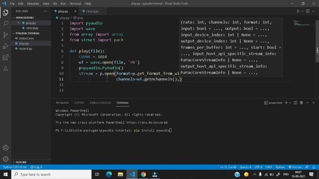 Play audios using PYAUDIO || PYAUDIO || PYAUDIO tutorial || Adi's Technical Aid смотреть онлайн