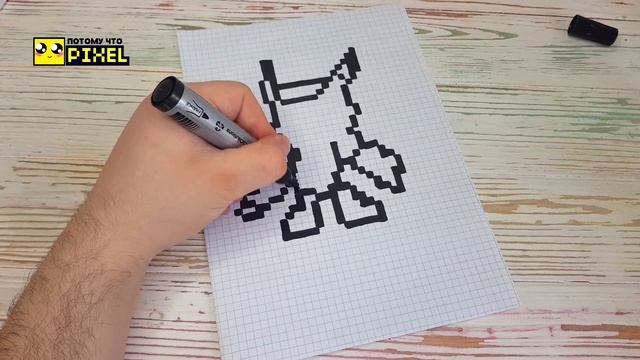 ЗОЛОТОЙ МЕХА КРОУ из BRAWL STARS РИСУНКИ ПО КЛЕТОЧКАМ - PIXEL ART смотреть онлайн