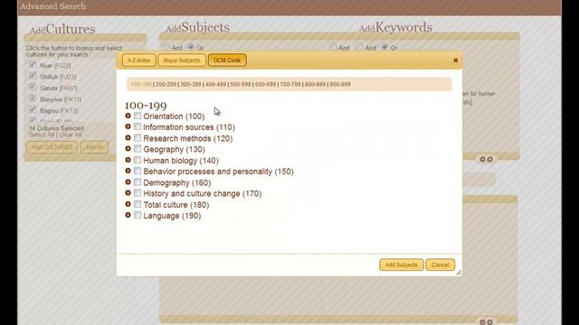 Advanced Search Tutorial for eHRAF смотреть онлайн