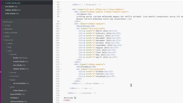 BLOG TEMPLATES IN LARAVEL 5.4 USING LAYOUT FILES смотреть онлайн