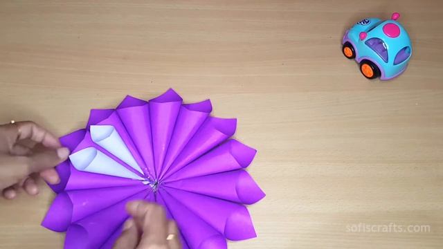 Wall hanging Home Decor Ideas | Purple theme | Paper Craft смотреть онлайн