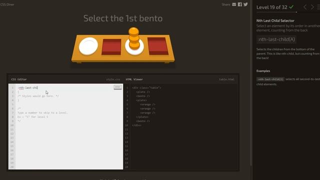 CSS Diner Game - All Levels (1-32) - Solved смотреть онлайн