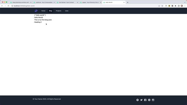 Portfolio Build with Nuxt Content & GraphQL - Part 3 смотреть онлайн