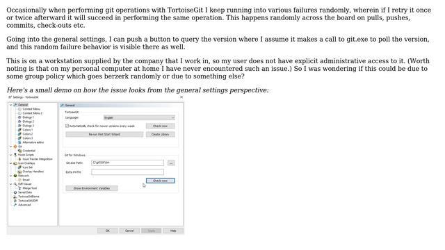 TortoiseGit occasionally is not able to reach git.exe смотреть онлайн