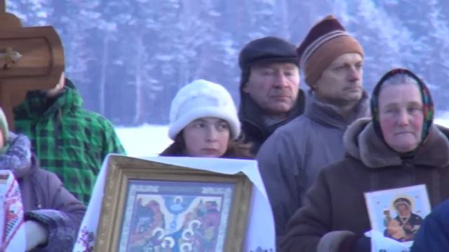 Крещение воды на озере Висагинас смотреть онлайн