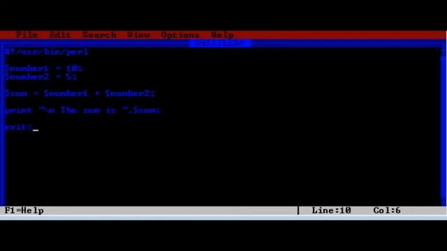 perl - adding two numbers смотреть онлайн