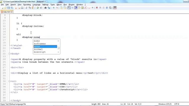 Css display properties - css tamil tutorial part 11 смотреть онлайн