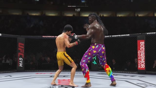 Bruce Lee vs. Eddy Capoeira | Tekken Fighter (EA sports UFC 4) смотреть онлайн