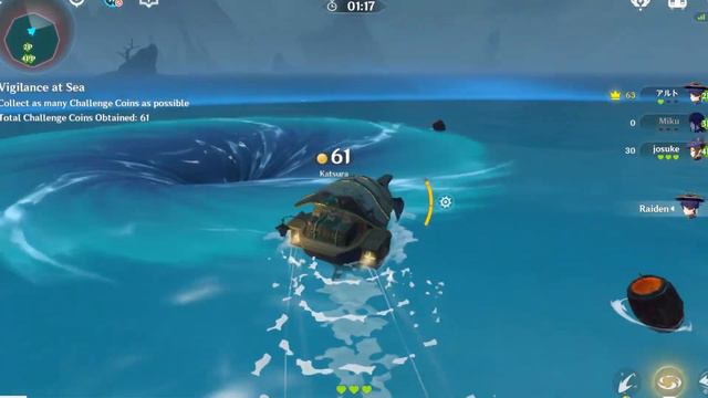Vigilance at Sea, gain total score of 4000 - JP Genshin Impact смотреть онлайн